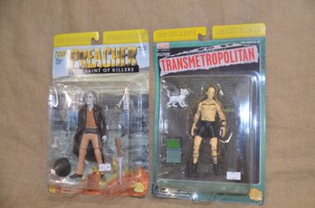 (#18) DC Direct Action Figure 2000 Preacher The Saint Of Killers & Transmetropolitan Spider Jerusalem