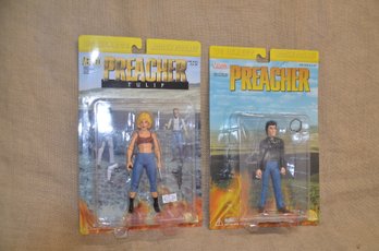 (#19) DC Direct Auction Figures 2000 Preacher Tulip & Preacher Jesse Custer Vertidgo DC Comics