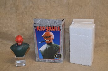(#22) 1999 Marvel Avengers RED SKULL Comics Mini-bust Statue Bowen #2321/3000 Sculpted By Randy Bowen