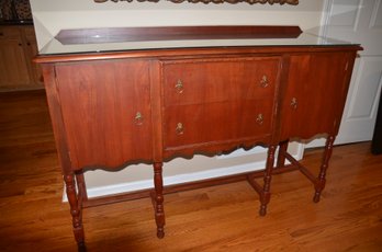 Side Buffet Board Console Custom Glass Protective Top