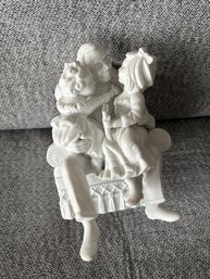 074) Department 56 Winter Silhouette Tell Us About The Olden Days Grandpa