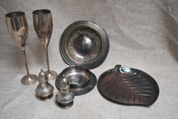 96) Assorted Lot Of Silver Plate Items
