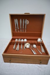 382) Towle Awakening STERLING Silver Flatware Set In Storage Box With Drawer ( See Description)