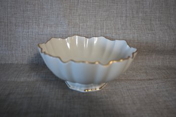 102) Lenox Scalloped Edge Candy Dish Bowl