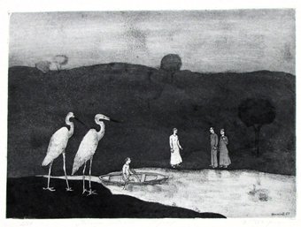 Signed Russian Print Of A Landscape