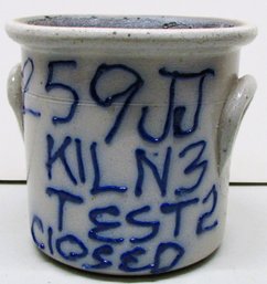 Unusual Salmon Falls Stonewear 'Test' Vase 1990