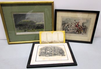 Four Images Of Bunker Hill In Boston