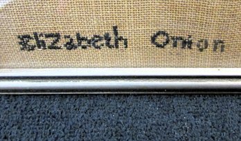 1830's New England Sampler, Cheney And Onion Family