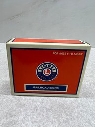 Lionel Railroad Signs - New In Box