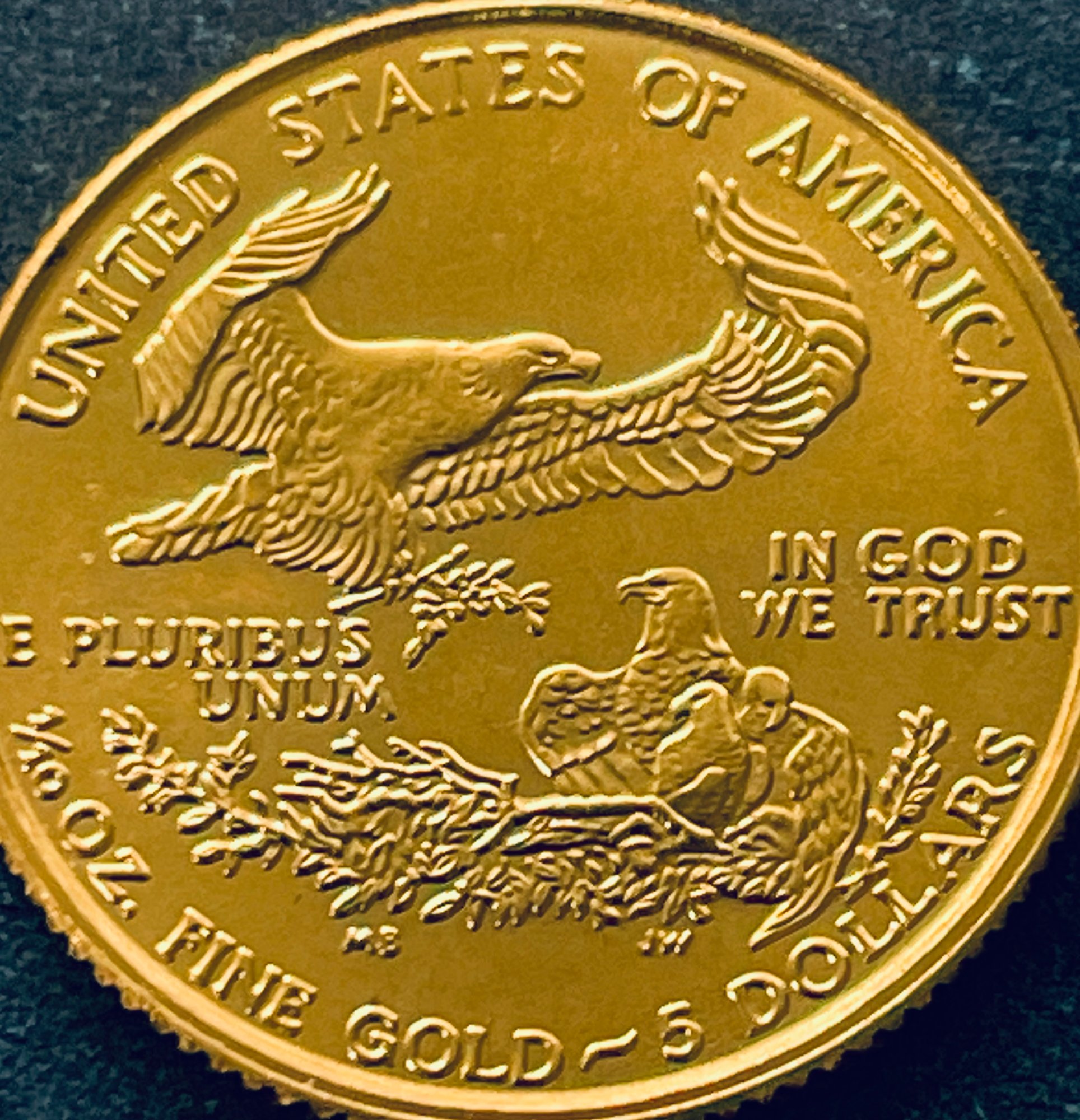 1/10 OZ. 5 DOLLAR GOLD 1996 AMERICAN EAGLE COIN 9948