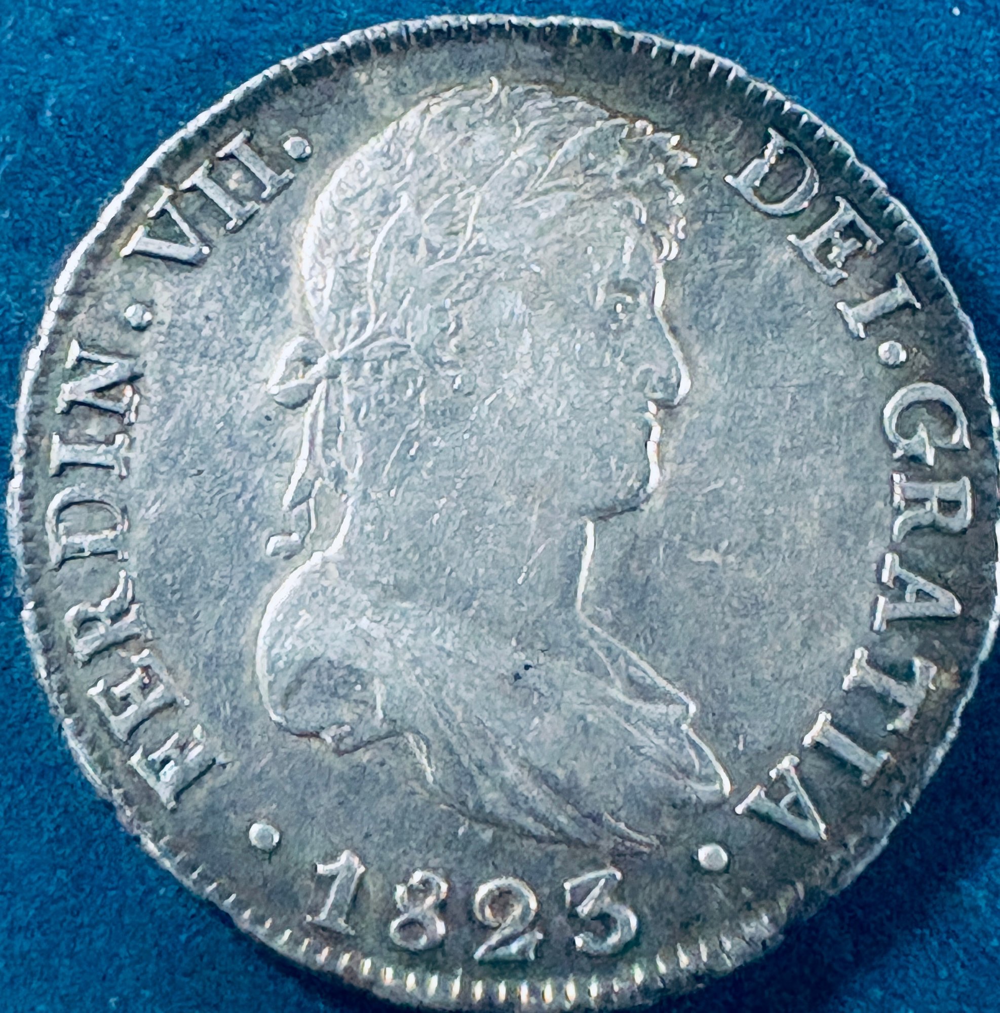 SPANISH COLONIAL 1823 8 REALES SILVER COIN - SPAIN MINTED #13770 ...