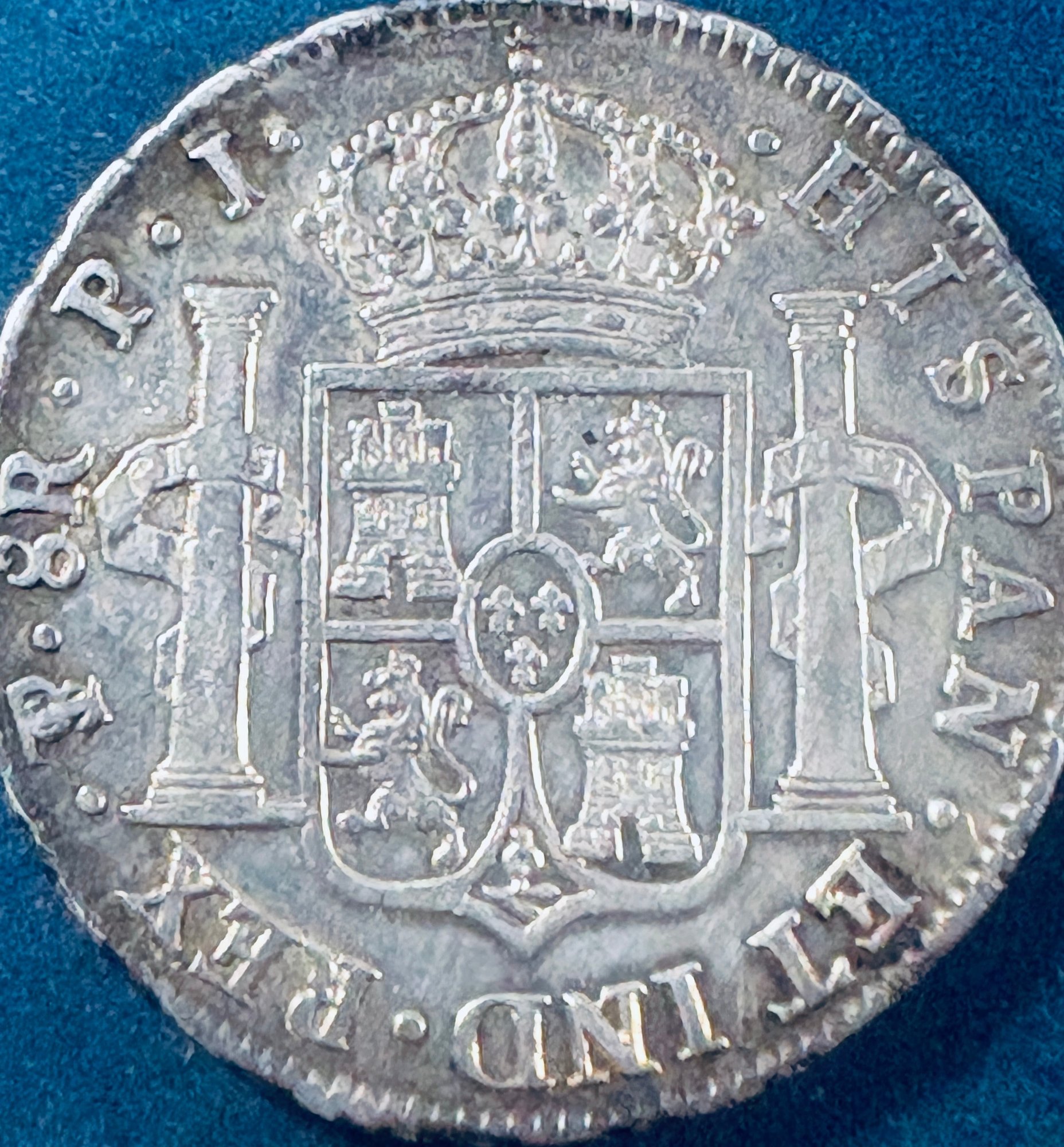 SPANISH COLONIAL 1823 8 REALES SILVER COIN - SPAIN MINTED #13770 ...