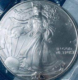 2003 SILVER AMERICAN EAGLE ONE OZT 99.9 PERCENT FINE SILVER ROUND
