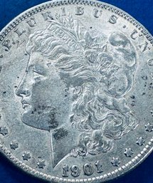 1901-O MORGAN SILVER DOLLAR COIN