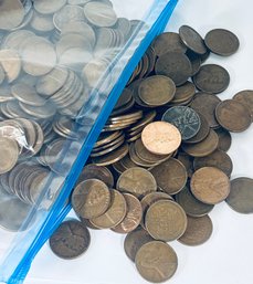 LOT OF OVER 500 LINCOLN WHEAT CENT PENNY COINS- SEE PICTURES