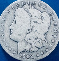 1902-S MORGAN SILVER DOLLAR COIN- KEY DATE!