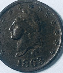 1863 CIVIL WAR NAVY/ ARMY TOKEN