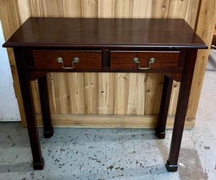 Wooden Console Table With Two Drawers