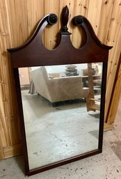Chippendale Style Wall Mirror In Decorative Wooden Frame