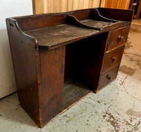 Antique Primitive Wooden Desk/workbench