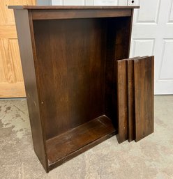 Wooden Shelving Unit With Movable Shelves