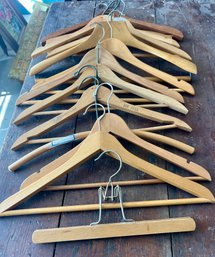 Collection Of Wooden Hangers