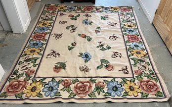 Vintage Needlepoint Area Rug