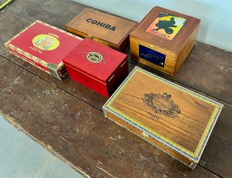 Collection Of Cigar Boxes
