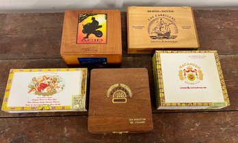 Collection Of Cigar Boxes