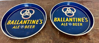 Metal Serving Trays From Ballantine's Ale In Newark, NJ