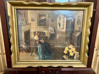 Framed Vintage Print Of Unknown Provenance
