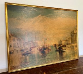 Framed Reproduction Print Of Venice, From The Porch Of Madonna Della Salute By Joseph William Turner