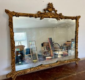 Antique Mirror In Louis XIV Style Gilt Frame