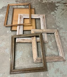 Collection Of Five Distressed Antique Frames