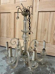 Vintage Glass Chandelier