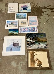 Collection Of 11 Various Prints, Artwork, And Reproductions