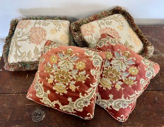 Four Decorative Throw Pillows