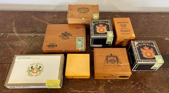 Collection Of Vintage Cigar Boxes