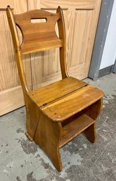 Vintage Convertible Stepladder Chair