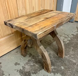 Small Rustic Wooden Side Table