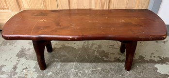 Vintage Rustic Wooden Bench Or Low Coffee Table