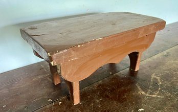 Vintage Wooden Footstool