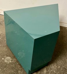 Blue Laminate Plinth Or End Table