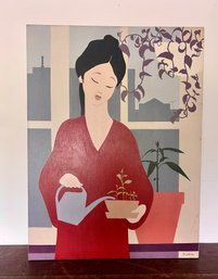 Original Signed Painting On Stretched Canvas