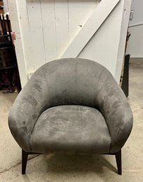Room And Board Contemporary Upholstered Gray Chair