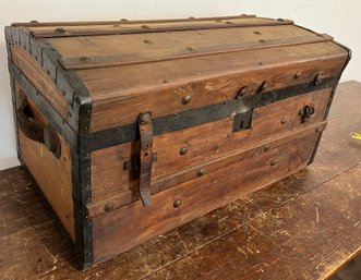 Antique Trunk With Dome Top