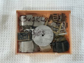 Assorted Buckles And Eagle Insignias