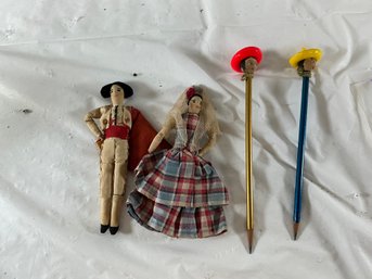 Cowboy Dolls And Pencils