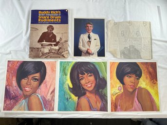 Signed Steve Martin Photograph With Interesting Notes On Back-see Photos, Buddy Rich's Snare Drum Book