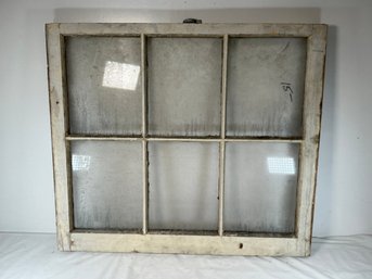 Vintage 6-pane Window Sash - 2 In X 28 In X 32 In